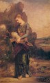 オルフェウスの頭を竪琴に乗せて運ぶトラキアの少女 1865 年の象徴主義 ギュスターヴ・モロー